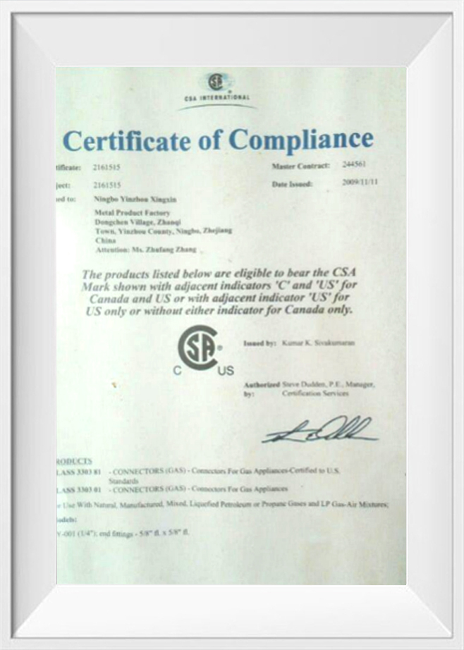 Certificaat van overeenstemming