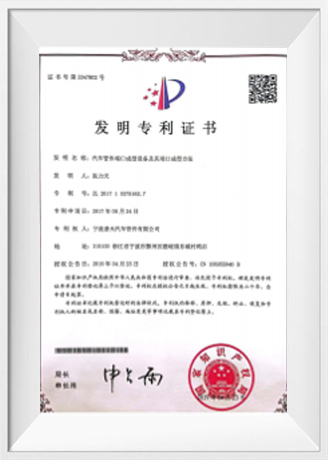 Patentcertificaat van de uitvinding